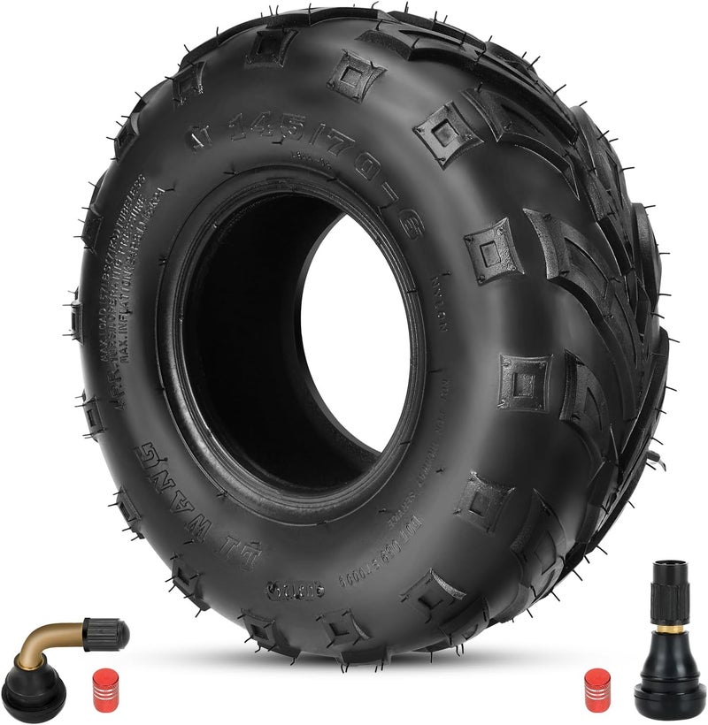 XIKOBY 145/70-6 145-70-6 Tires Tubeless Compatible with Coleman CT100U CC100X Baja Doodle Bug DB30 Mini Bike KT196 Go Kart Motovox MBX10 MBX11 Mega Monster Moto 80cc 105cc Kazuma ATV Quad 4 Wheeler - Image 1